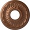 Ekena Millwork Blackthorn Ceiling Medallion (Canopies up to 4 7/8"), 11 3/4"OD x 3 5/8"ID x 1"P, Polished Copper CM11BLPOS - alternate 1
